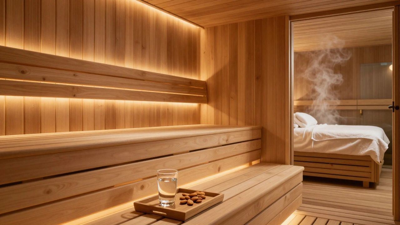 Интерьер современной сауны для релаксации и восстановления мужского здоровья